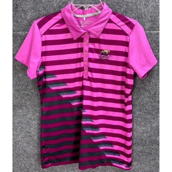 Nike Golf Tour Performance Polo Mens M Dri-FIT Tigers Eye Golf Links - Picture 2 of 10
